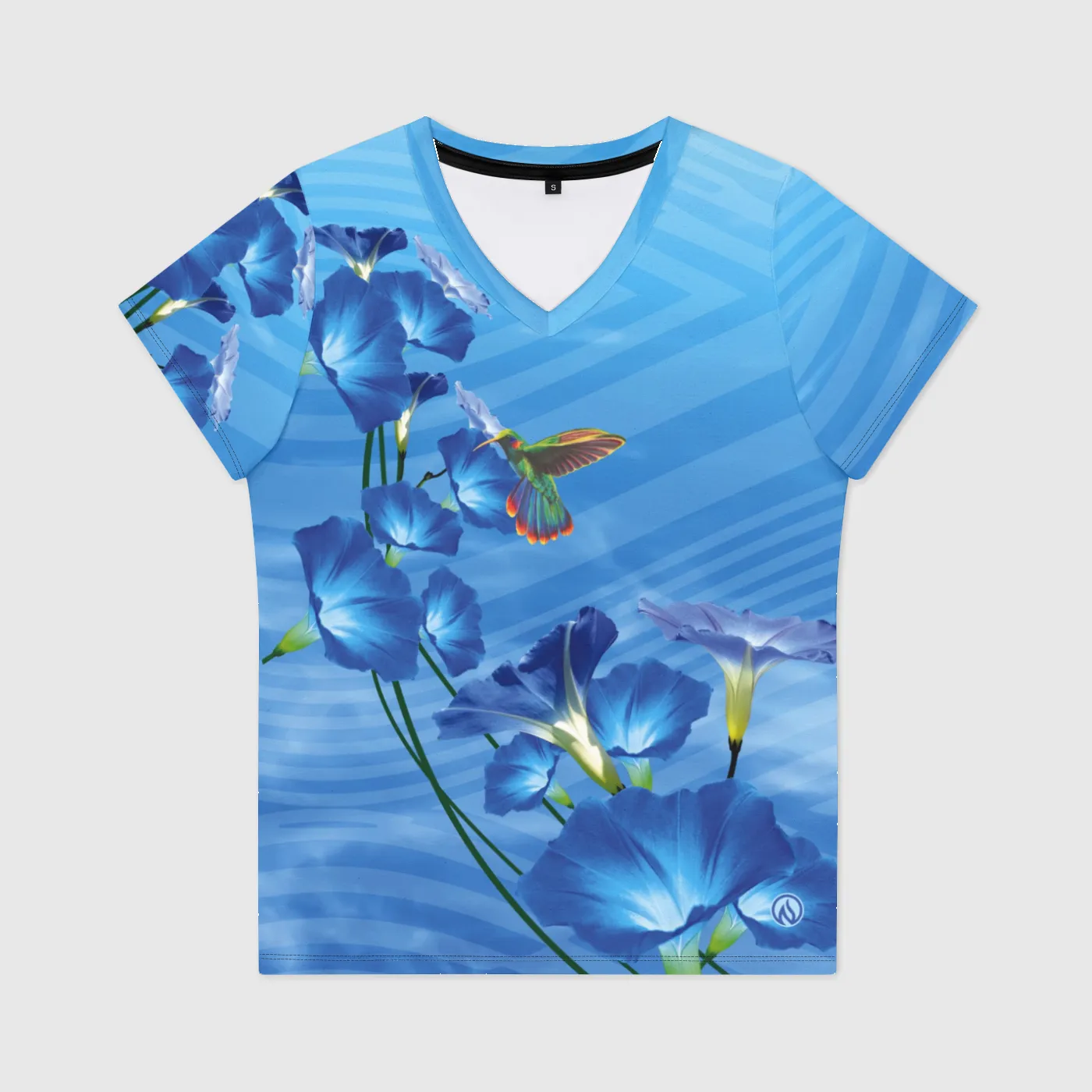 Hummingbird Womens V-Neck T-Shirt sold by INKnBURN