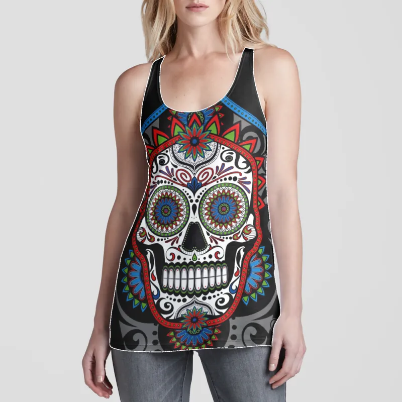 Calavera Racerback Tank Top sold by INKnBURN