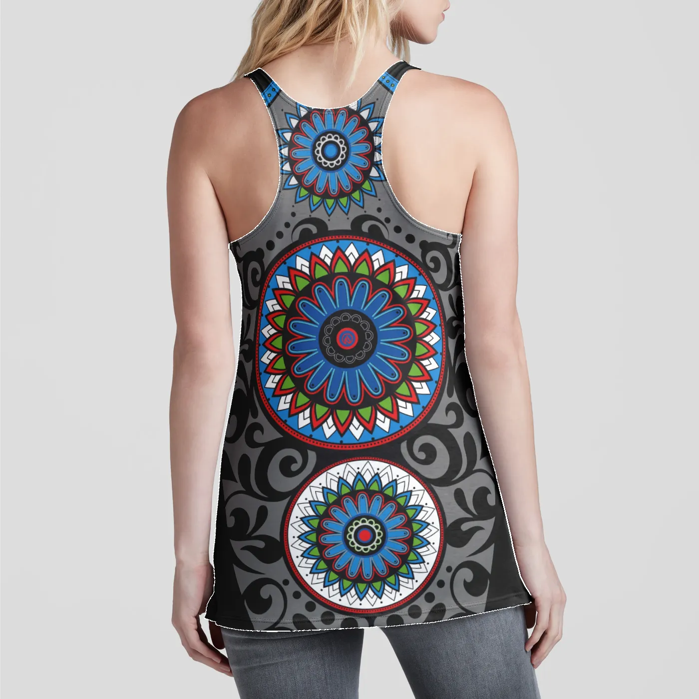 Calavera Racerback Tank Top sold by INKnBURN product image thumbnail 2