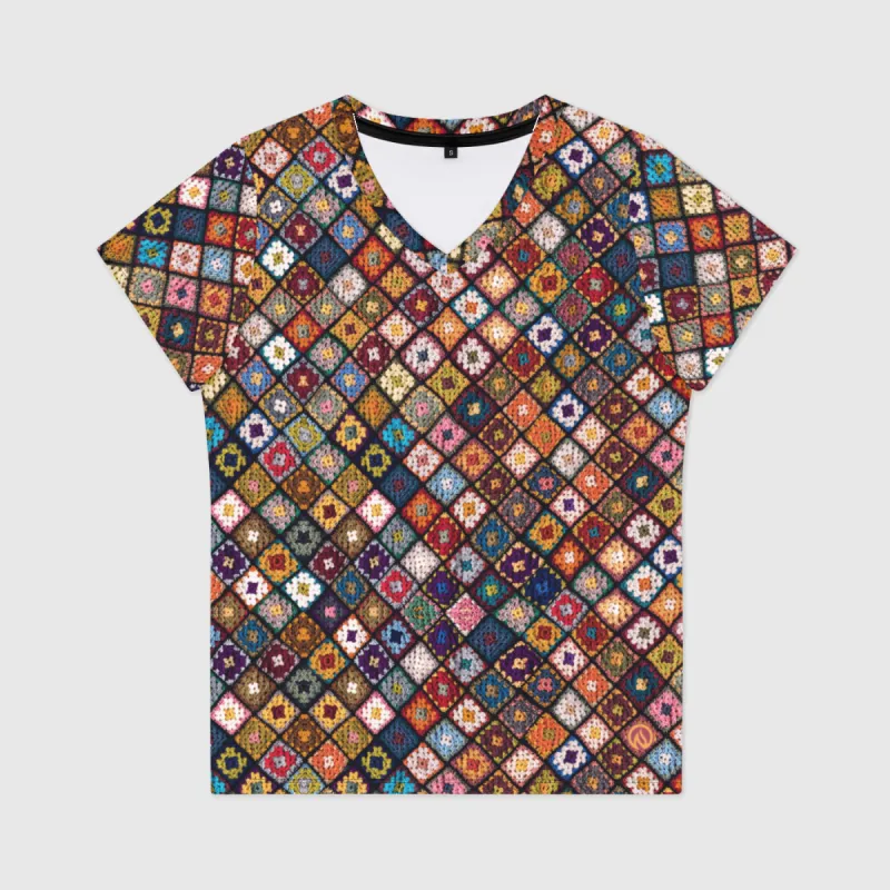 Boho Diamond Womens V-Neck T-Shirt sold by INKnBURN