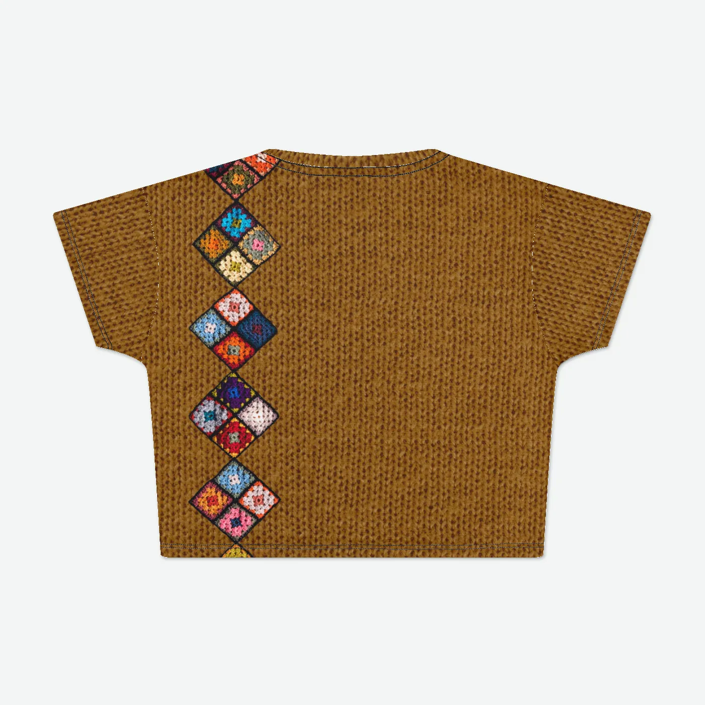 Boho Diamond Womens Crop Tee sold by INKnBURN product image thumbnail 2