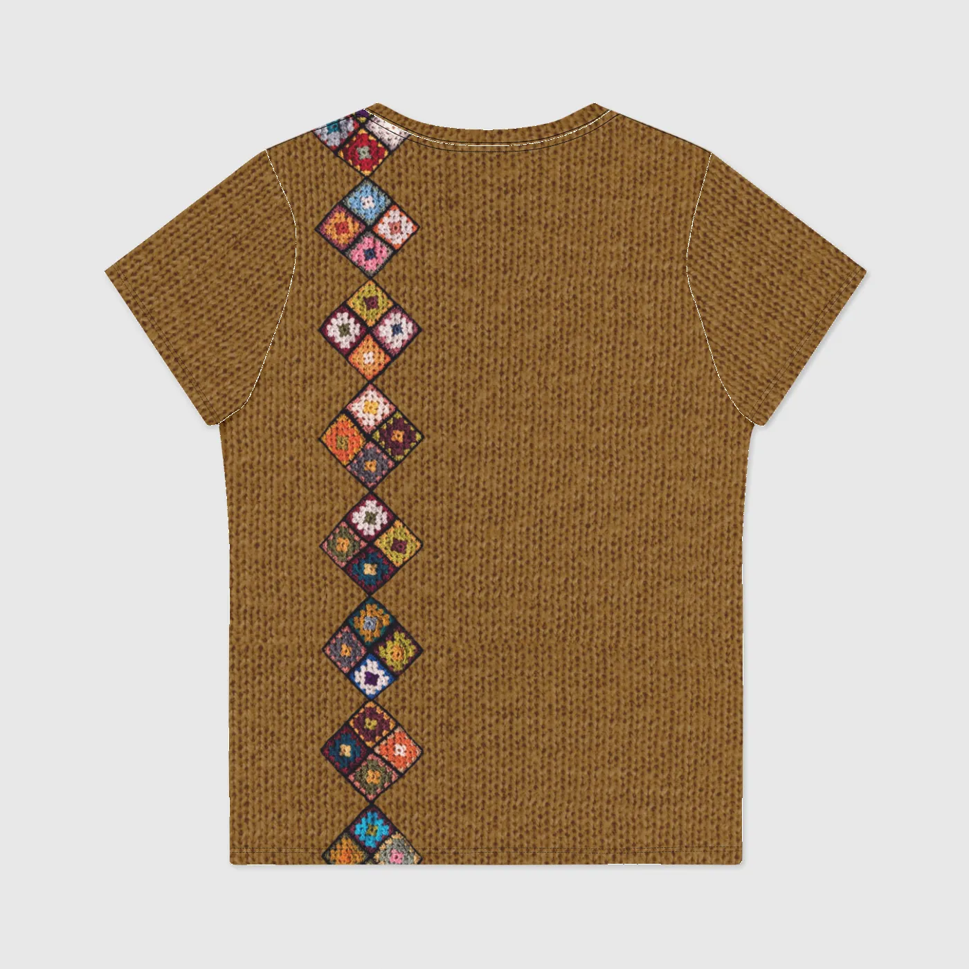 Boho Diamond Gold Womens Scoop Neck T-Shirt sold by INKnBURN product image thumbnail 2