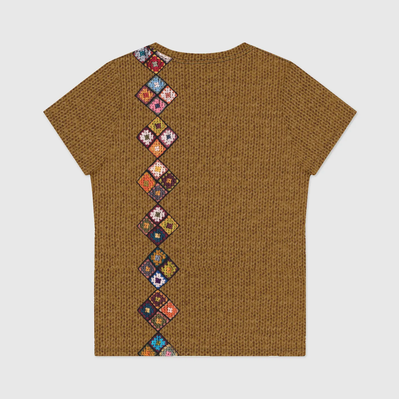 Boho Diamond Gold Womens V-Neck T-Shirt sold by INKnBURN product image thumbnail 2