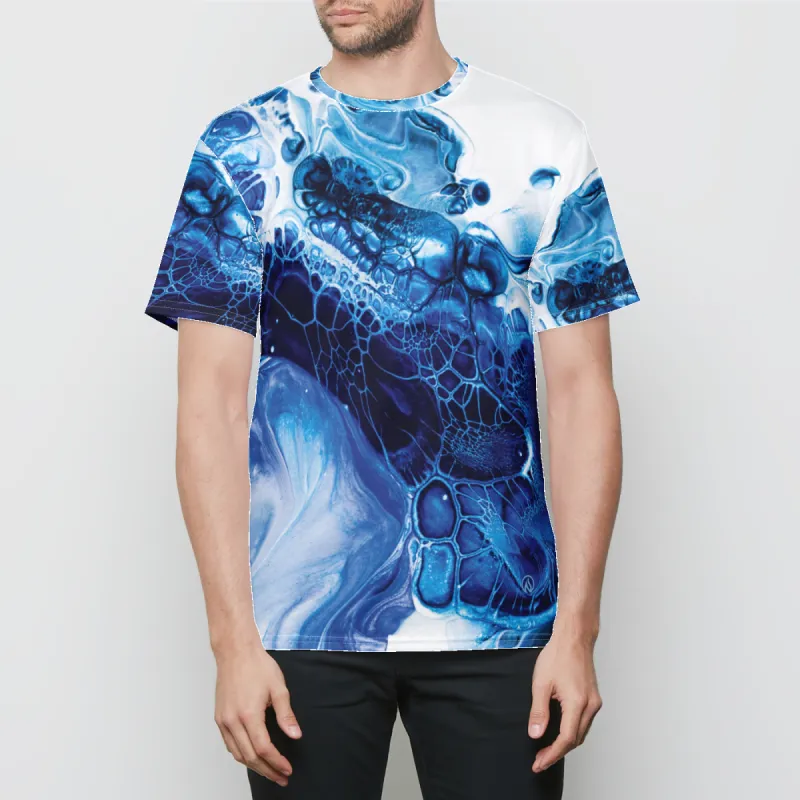 Blue Ink Mens Crewneck T-Shirt sold by INKnBURN