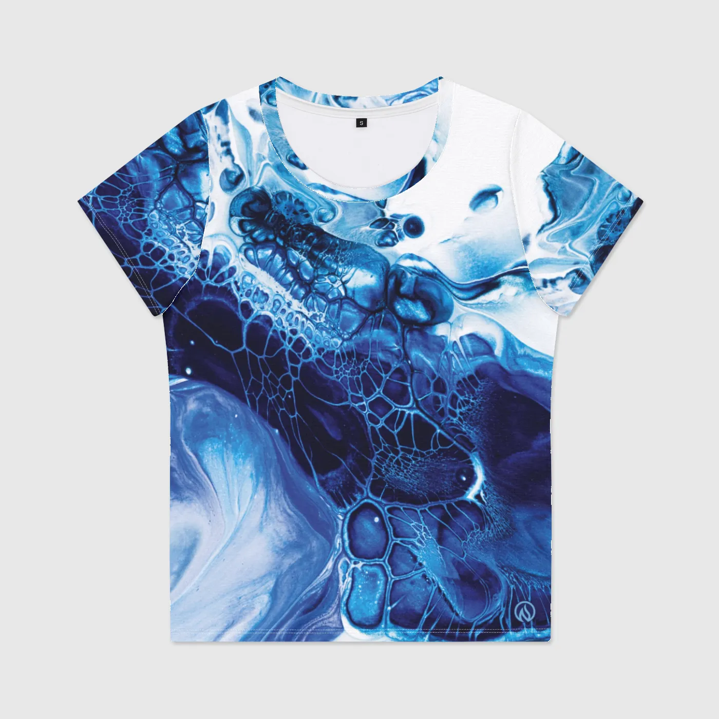 Blue Ink Womens Scoop Neck T-Shirt sold by INKnBURN