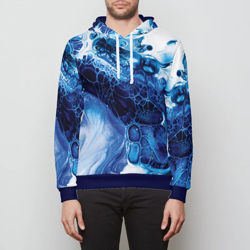 Blue Ink Unisex Pullover Hoodie sold by INKnBURN