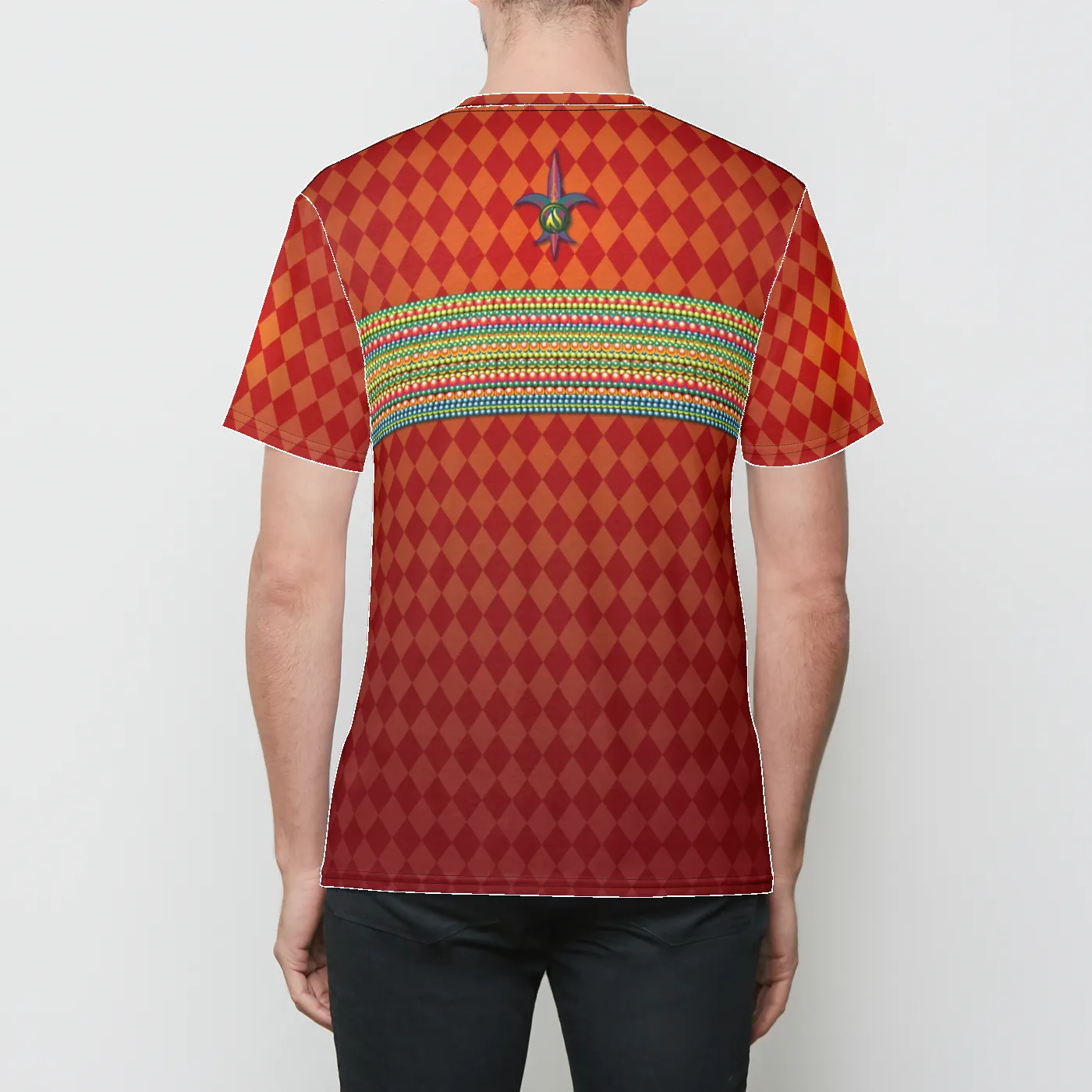 Mardi Gras Mens Crewneck T-Shirt sold by INKnBURN product image thumbnail 2