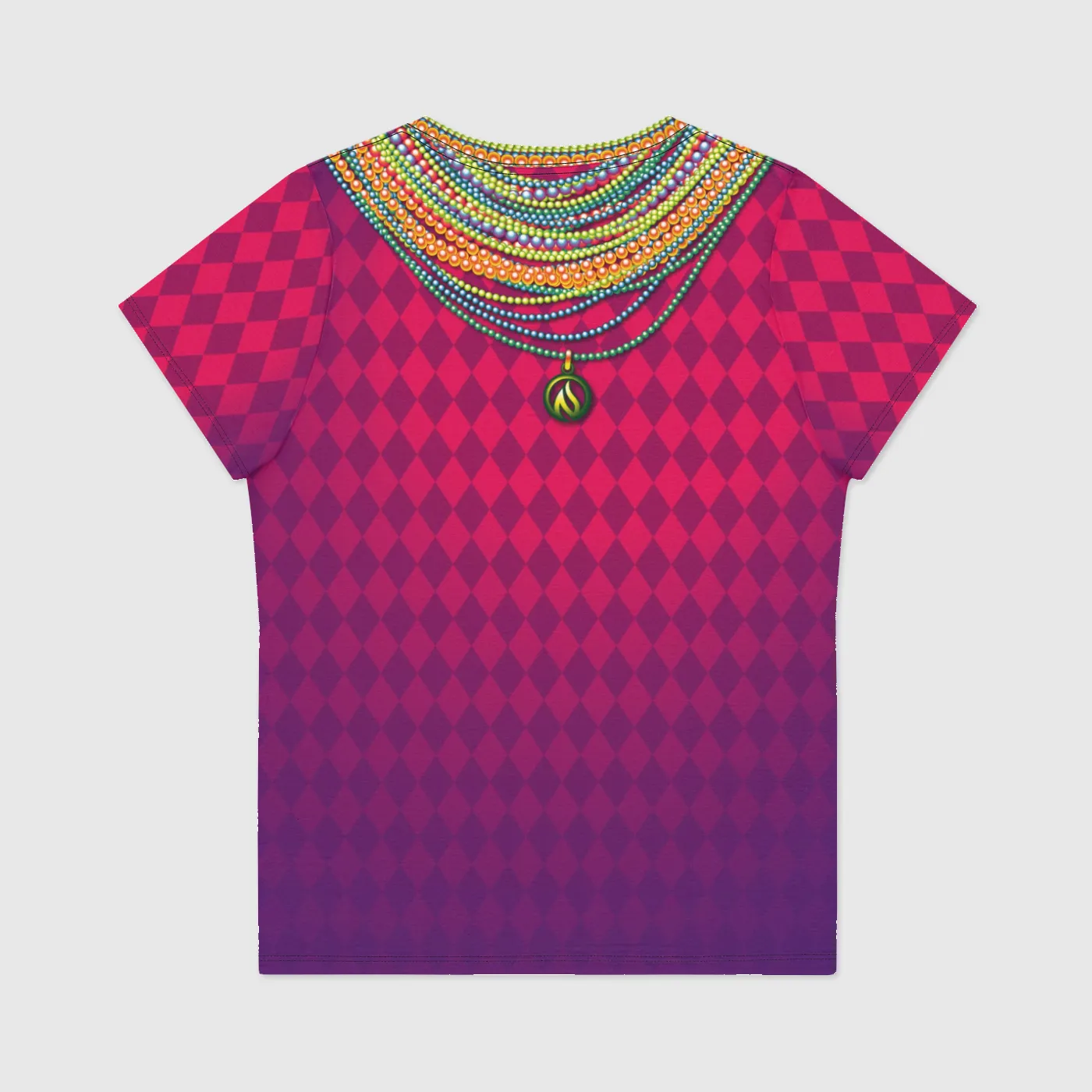 Mardi Gras Womens V-Neck T-Shirt sold by INKnBURN product image thumbnail 2