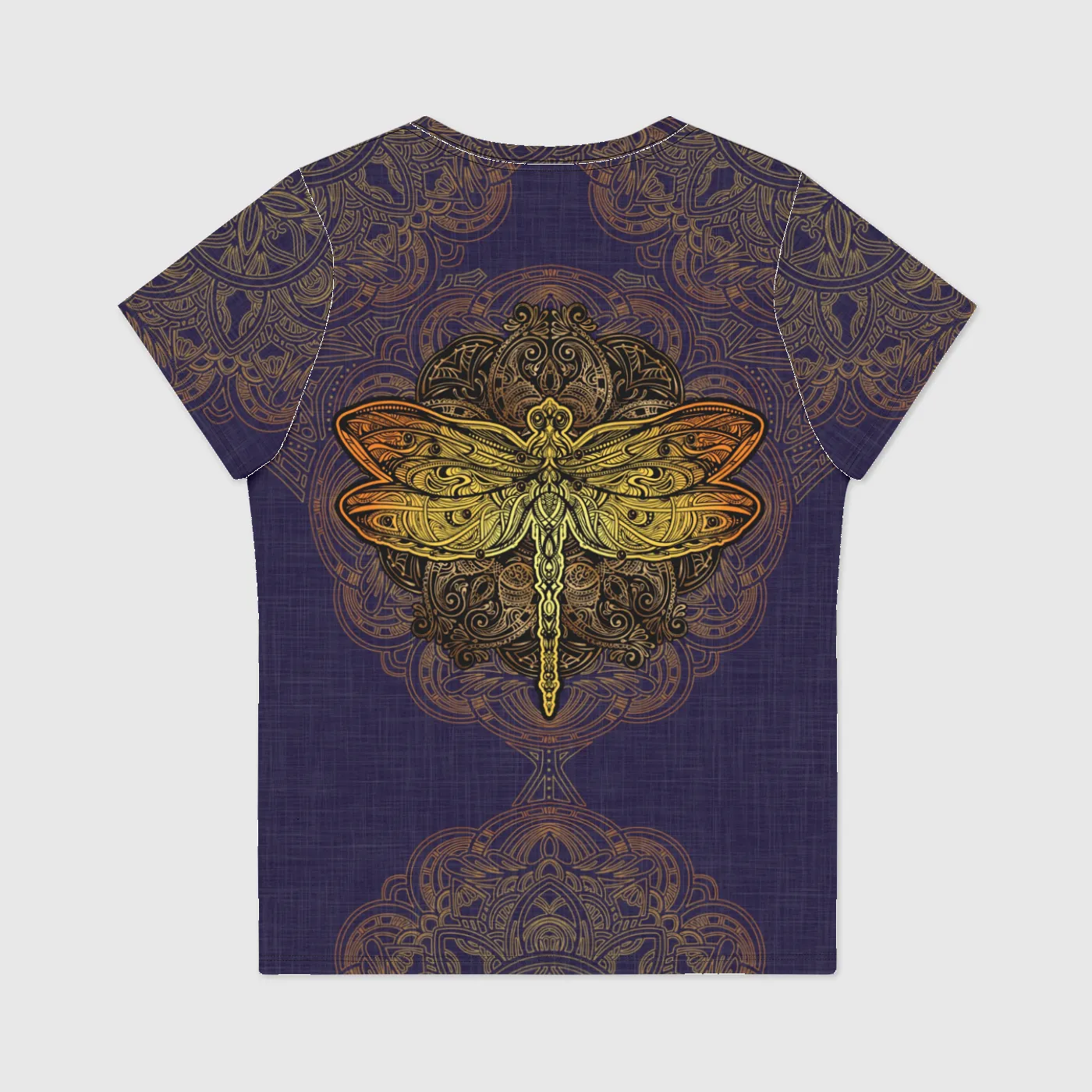 Dragonfly Mandala Scoop Neck T-Shirt sold by INKnBURN product image thumbnail 2