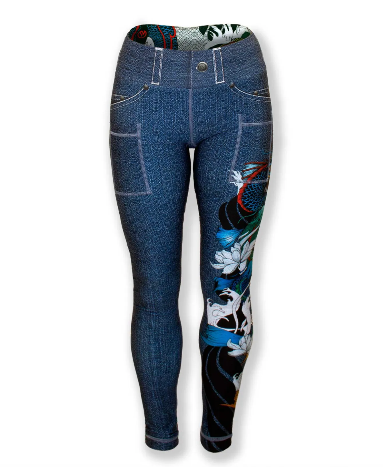 Women's Dragon's Gate Fleece Tights sold by INKnBURN product image thumbnail 2