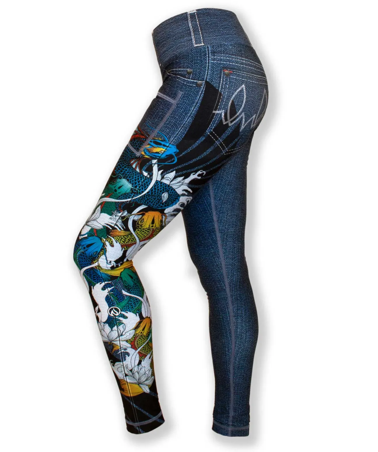 Women's Dragon's Gate Fleece Tights sold by INKnBURN