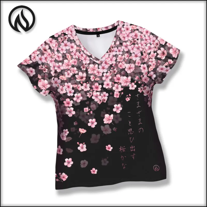 Sakura Womens Tech Shirt sold by INKnBURN