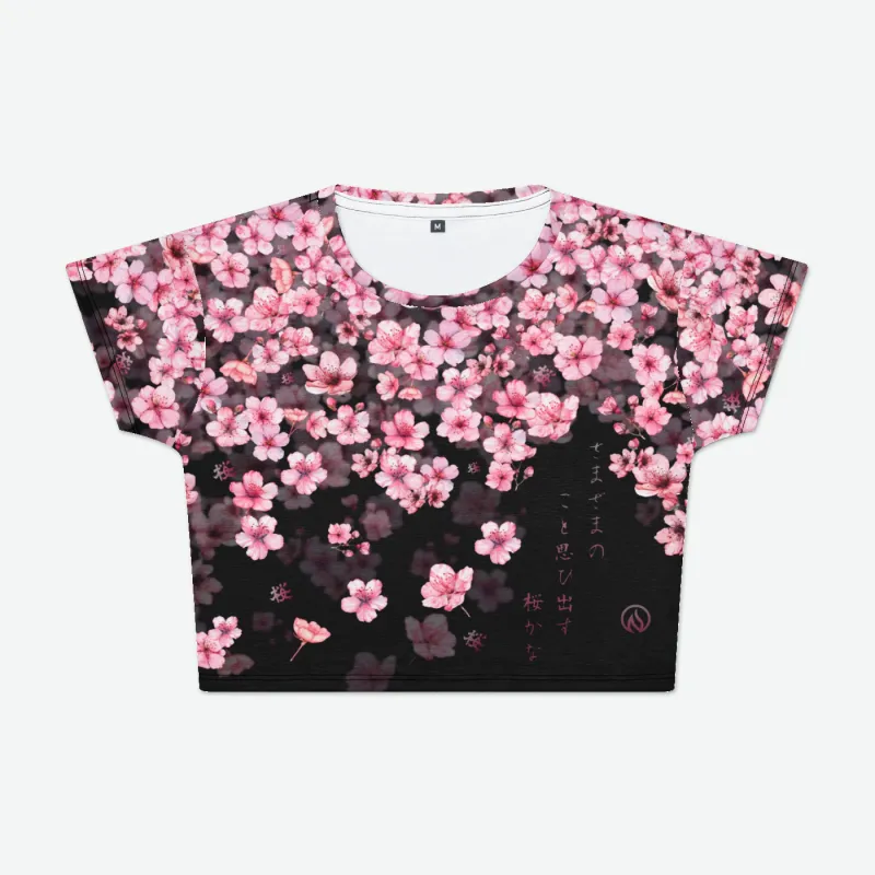 Sakura Womens Crop Tee sold by INKnBURN