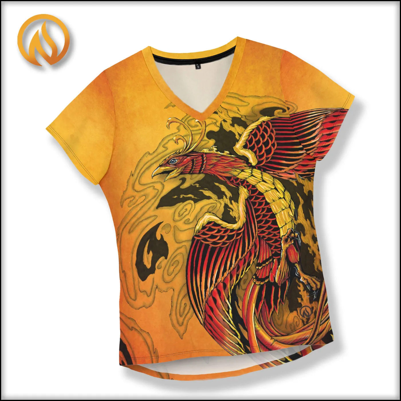 Phoenix Womens Tech Shirt sold by INKnBURN product image thumbnail 3