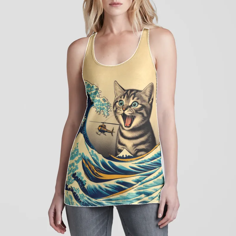 Catzilla Racerback Tank Top sold by INKnBURN