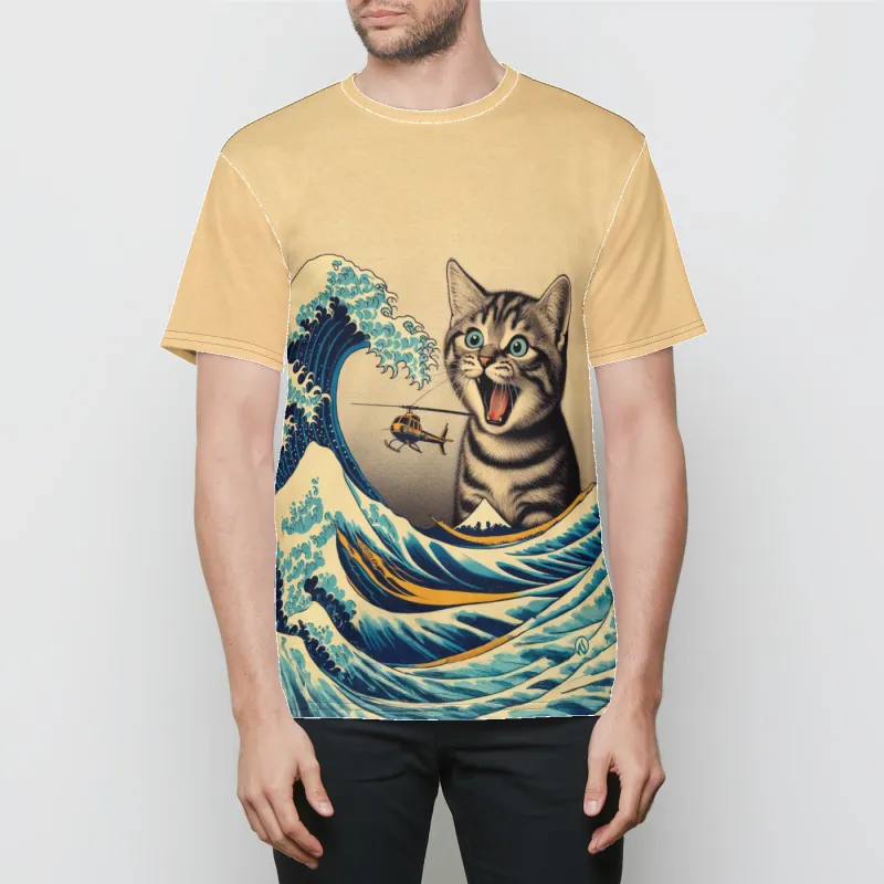 Catzilla Mens Crewneck T-Shirt sold by INKnBURN