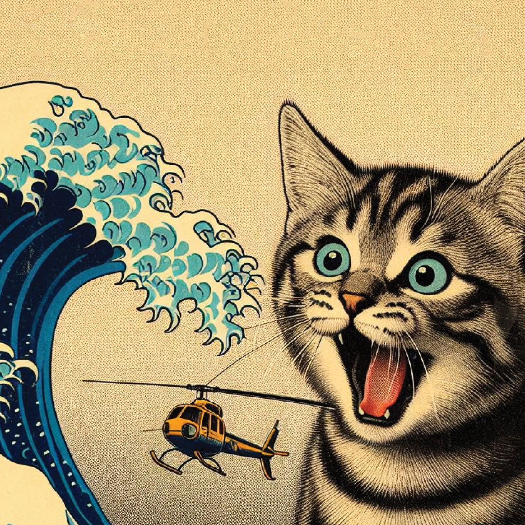 Catzilla Scoop Neck T-Shirt sold by INKnBURN product image thumbnail 4