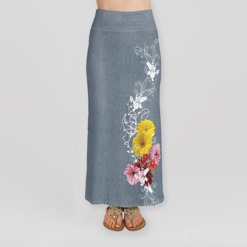 Wildflower Ankle Length Skirt sold by INKnBURN