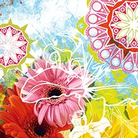 Wildflower Womens Crop Tee sold by INKnBURN product image thumbnail 3