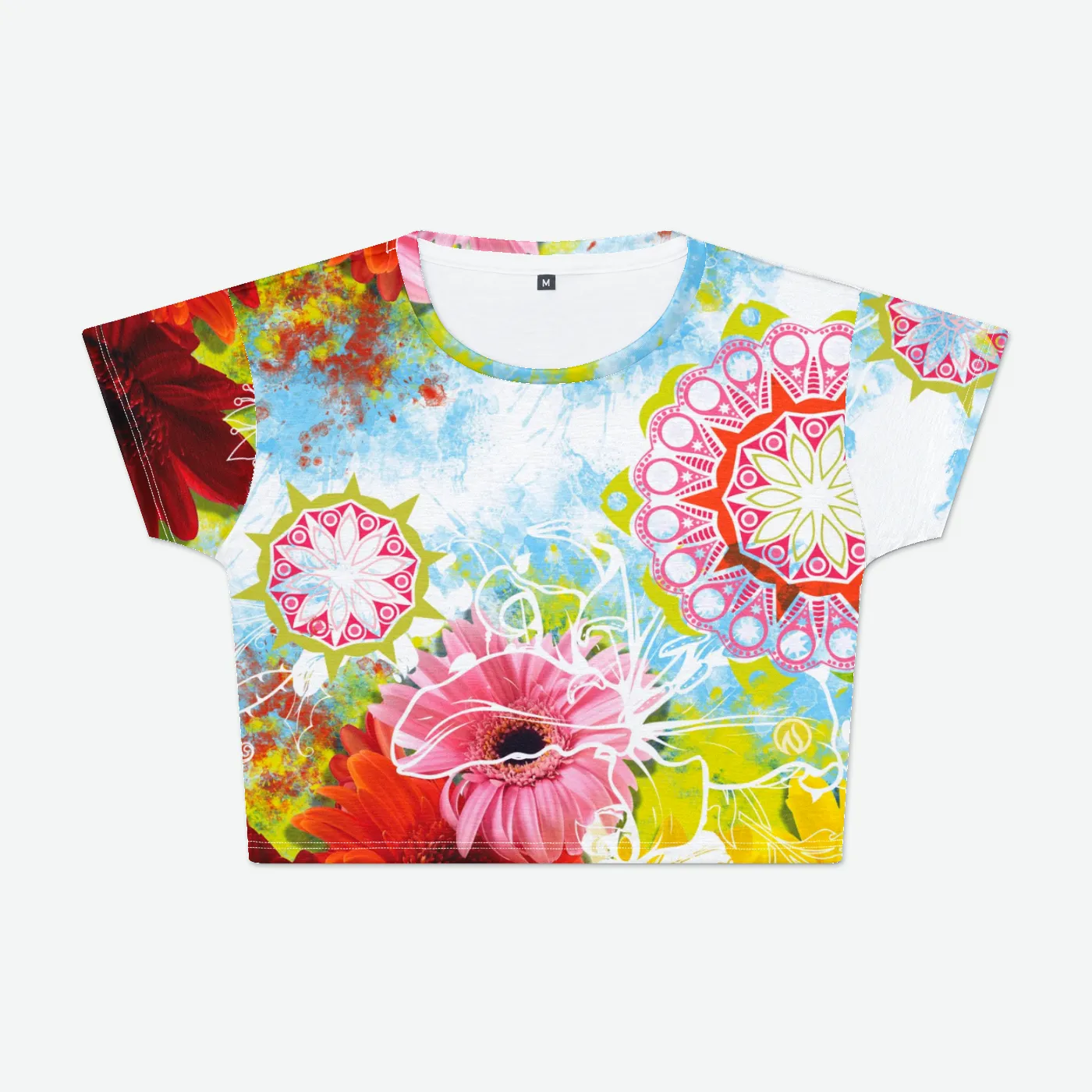 Wildflower Womens Crop Tee sold by INKnBURN