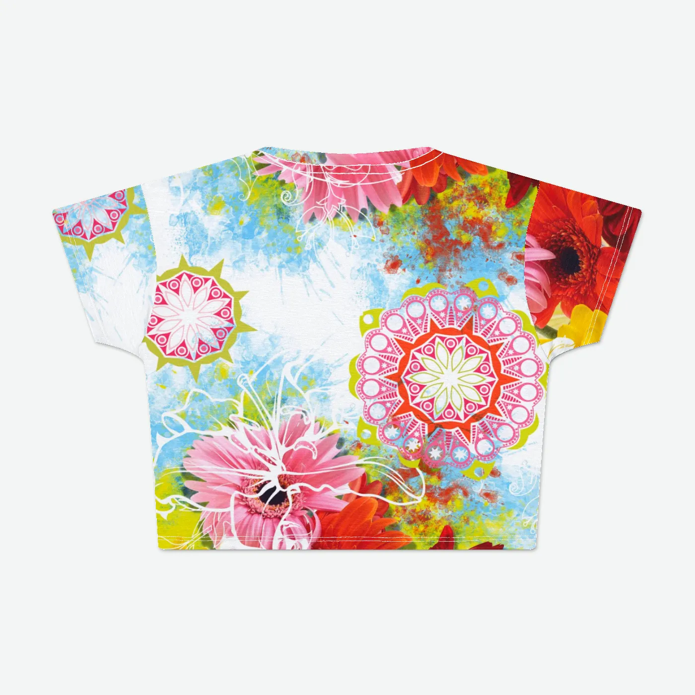 Wildflower Womens Crop Tee sold by INKnBURN product image thumbnail 2