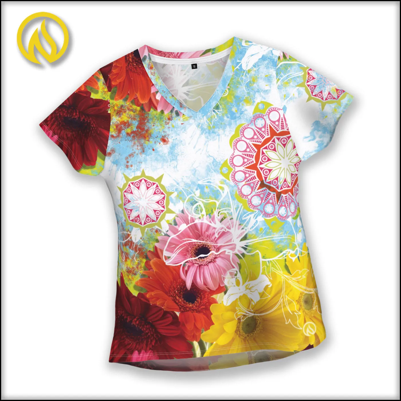 Wildflower Womens Tech Shirt sold by INKnBURN