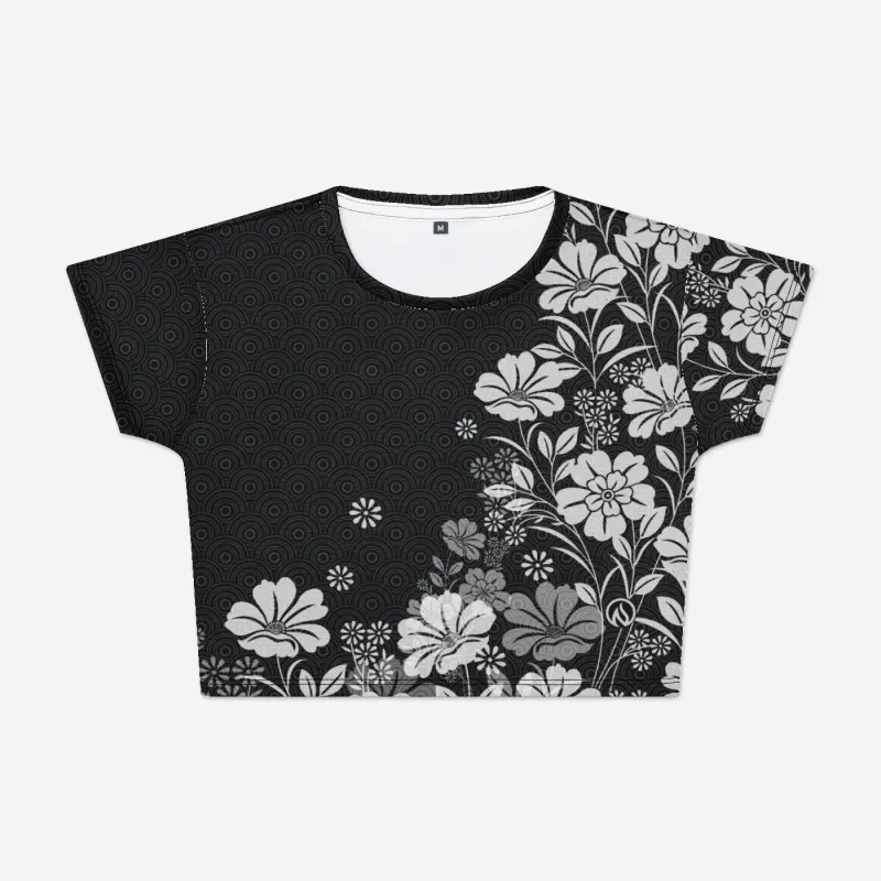 Floral Fade Womens Crop Tee sold by INKnBURN