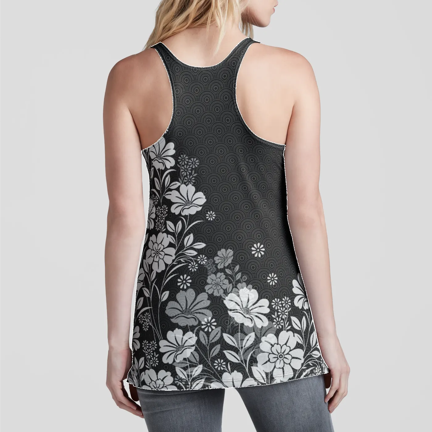 Floral Fade Racerback Tank Top sold by INKnBURN product image thumbnail 3
