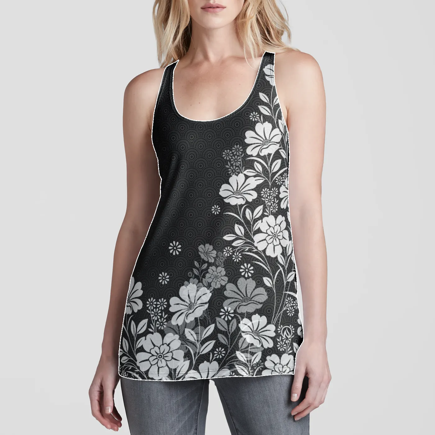 Floral Fade Racerback Tank Top sold by INKnBURN