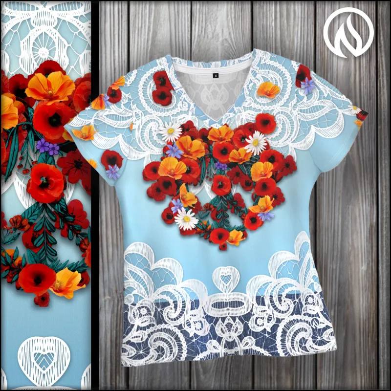 Boho Womens V-Neck T-Shirt sold by INKnBURN