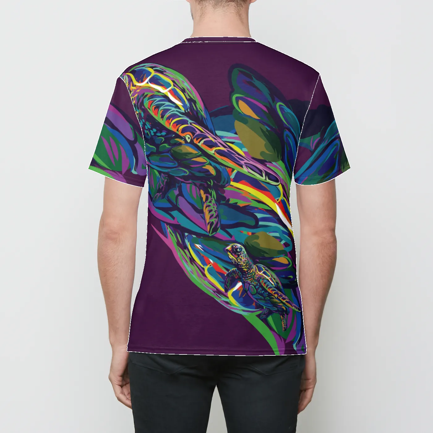 Honu Mens Crewneck T-Shirt sold by INKnBURN product image thumbnail 3