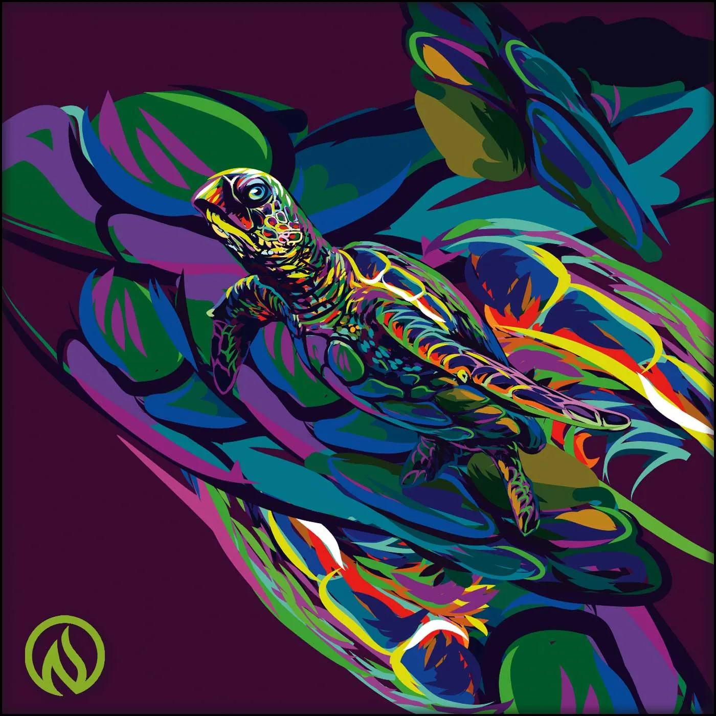 Honu Mens Crewneck T-Shirt sold by INKnBURN product image thumbnail 2