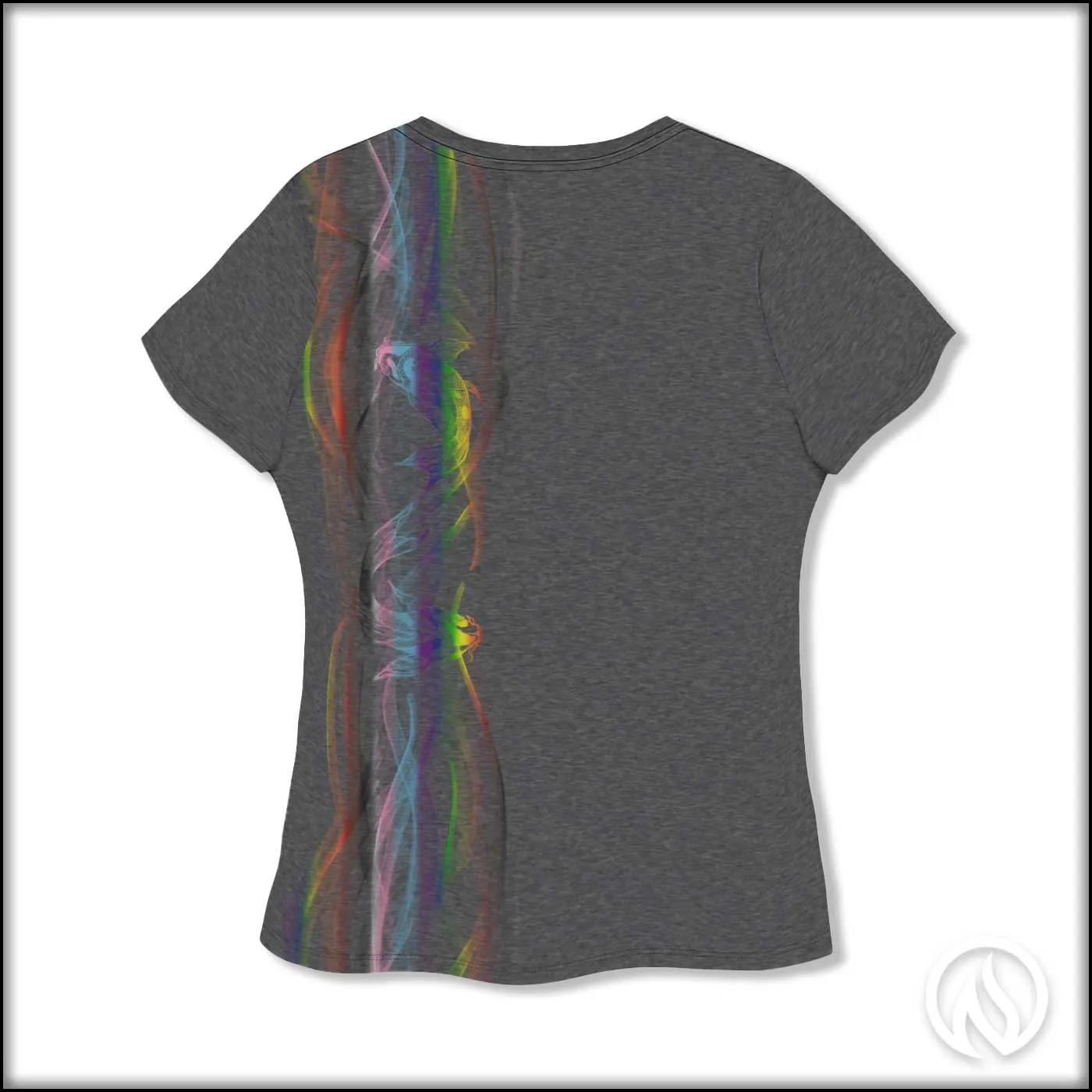 Rainbow Koi Scoop Neck T-Shirt sold by INKnBURN product image thumbnail 3