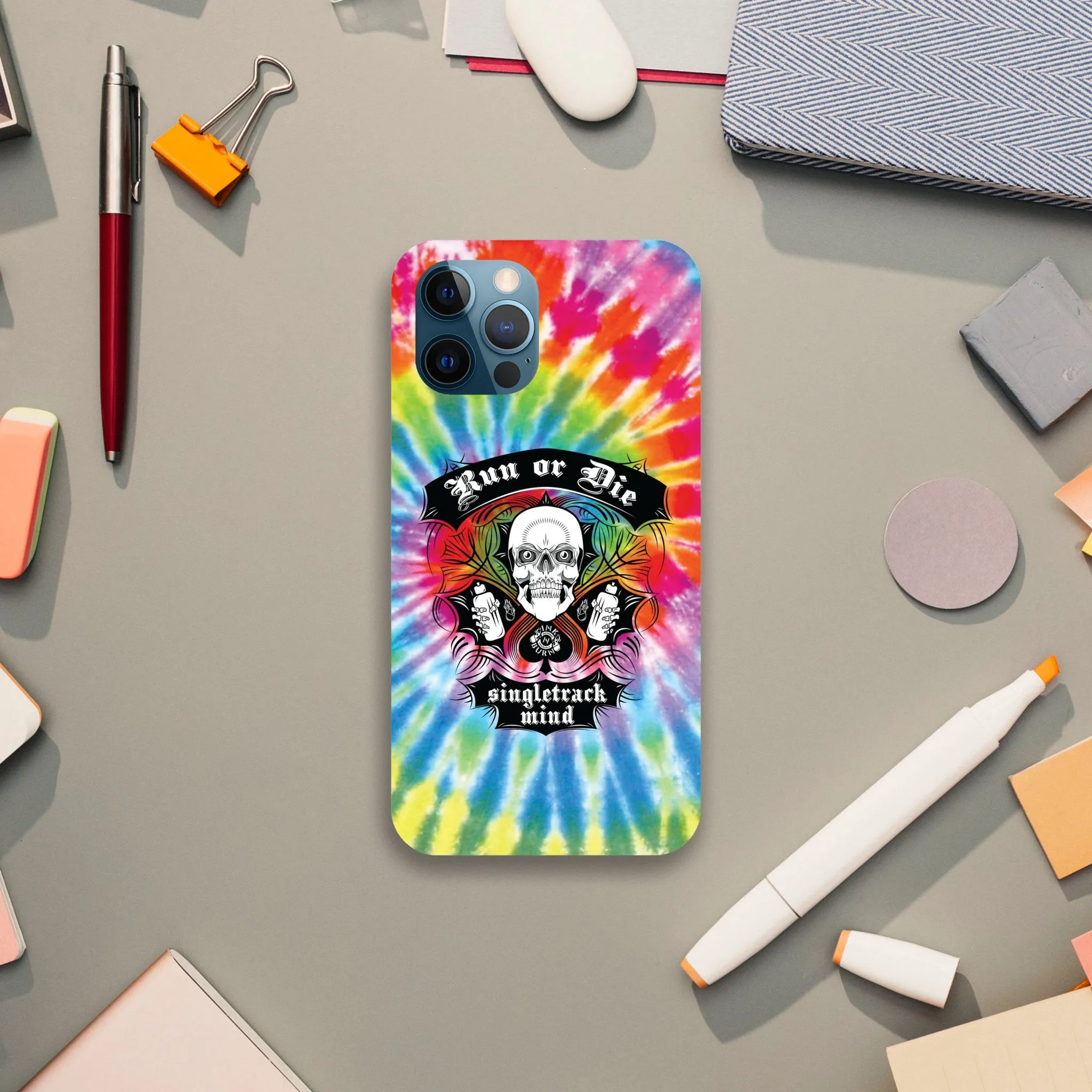 Run or Tie Dye iPhone Case sold by INKnBURN product image thumbnail 5