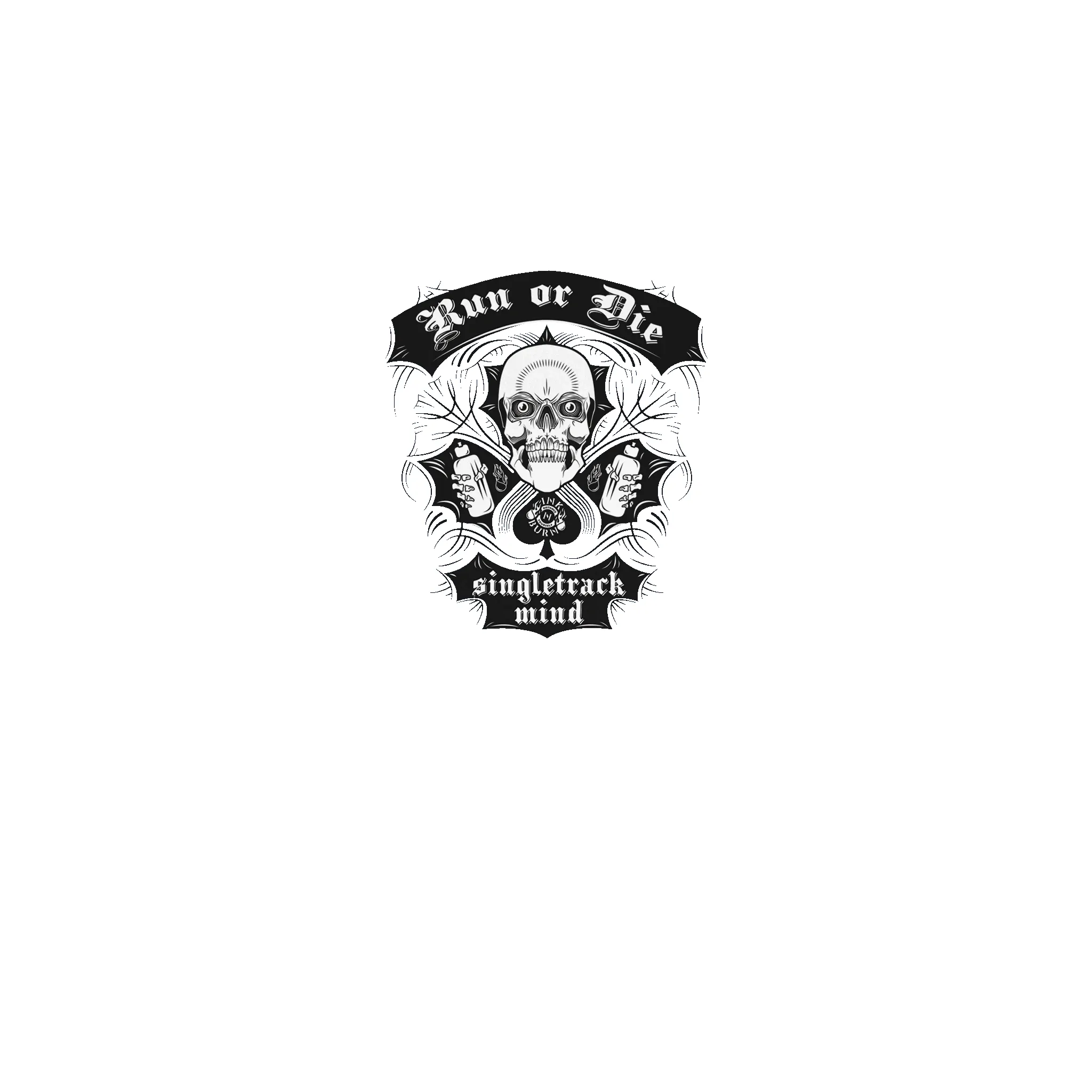 Run or Die™ Cotton Unisex T-Shirt (3 Colors) sold by INKnBURN product image thumbnail 4