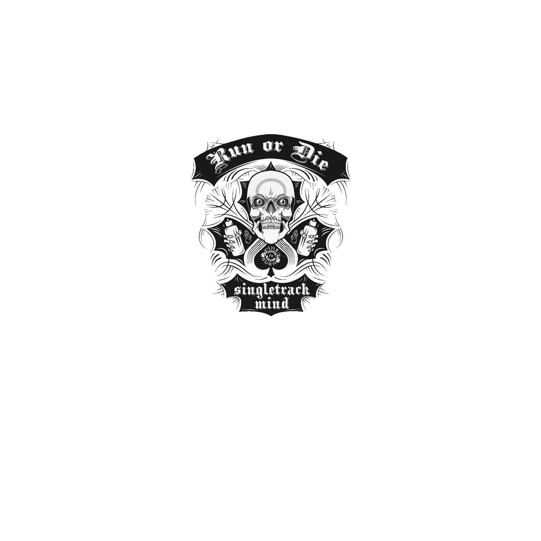 Run or Die™ Cotton Unisex T-Shirt (3 Colors) sold by INKnBURN product image thumbnail 3