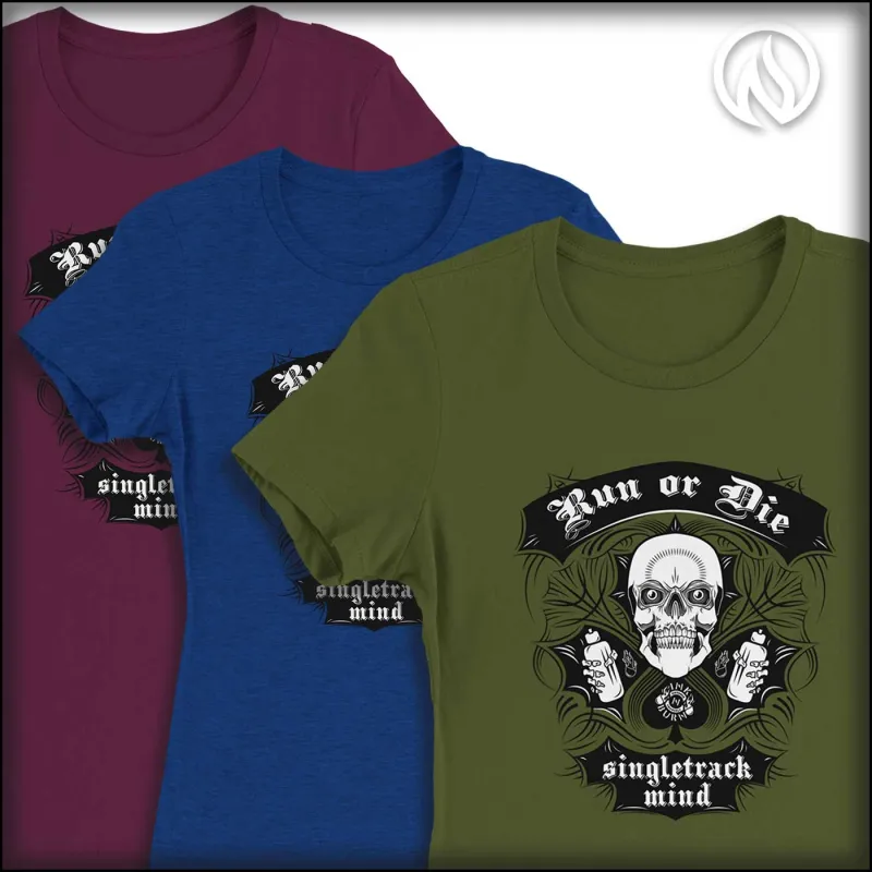 Run or Die™ Cotton Women's T-Shirt sold by INKnBURN