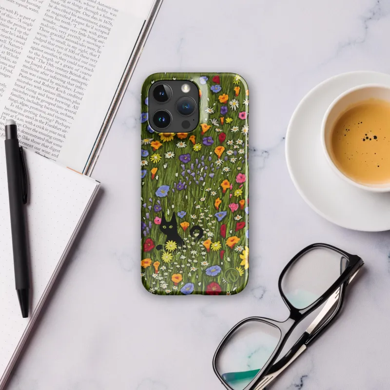 Flower Cat iPhone® Case made by INKnBURN