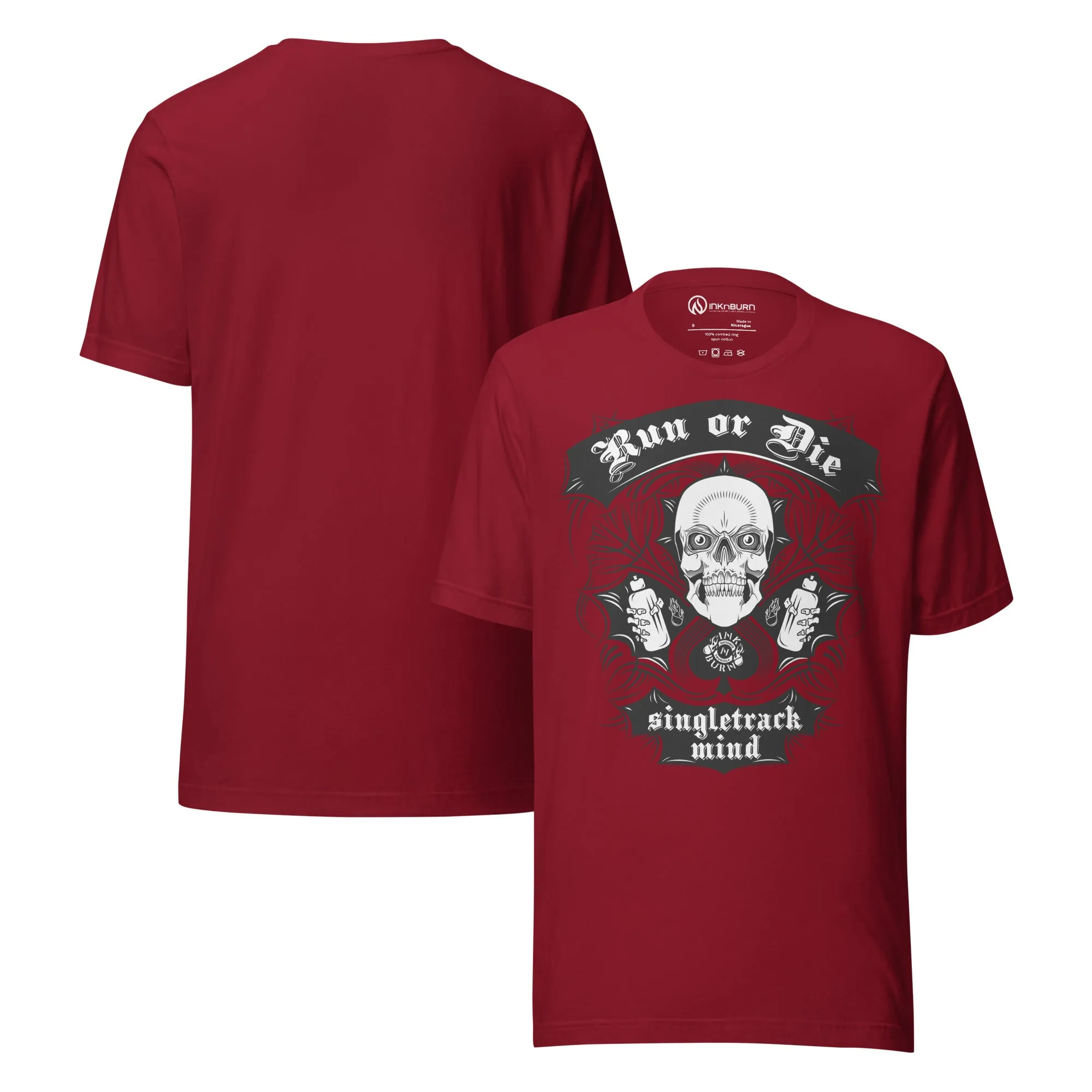 Run or Die™ Unisex Cotton T-Shirt sold by INKnBURN product image thumbnail 4