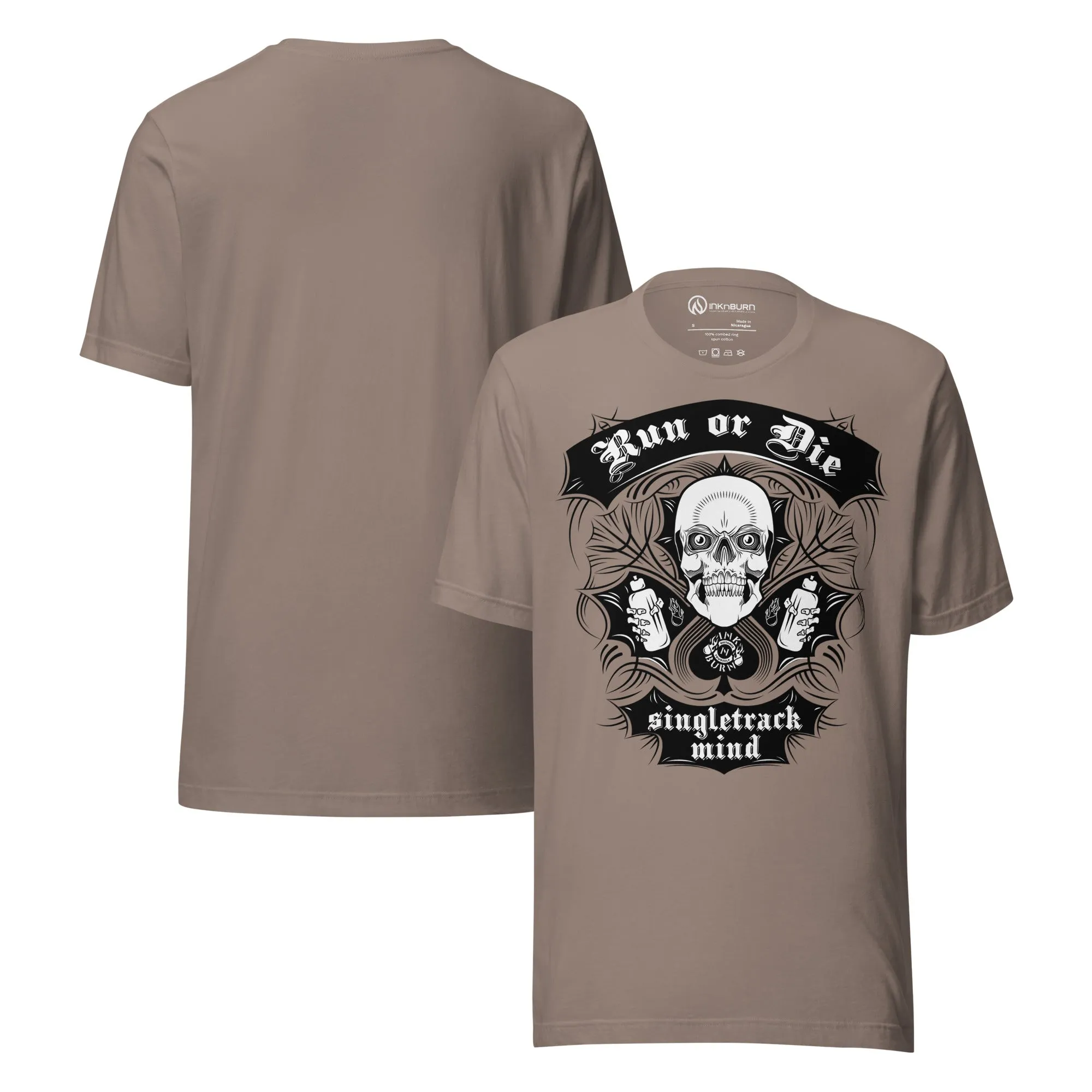 Run or Die™ Unisex Cotton T-Shirt sold by INKnBURN product image thumbnail 2