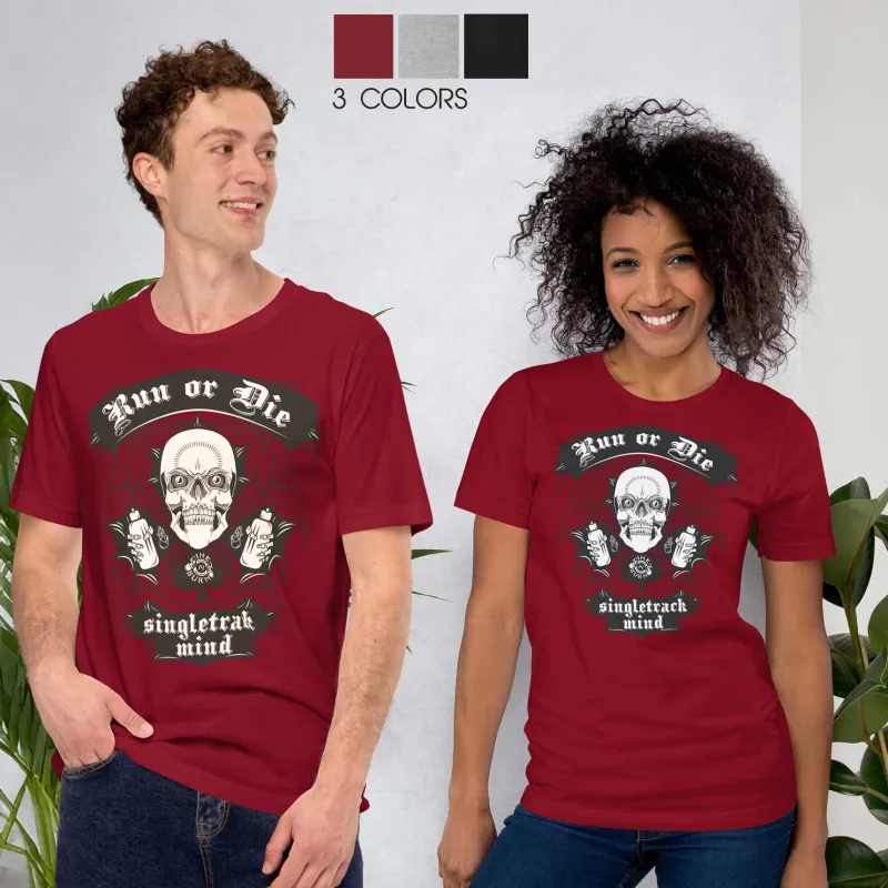 Run or Die™ Unisex Cotton T-Shirt sold by INKnBURN