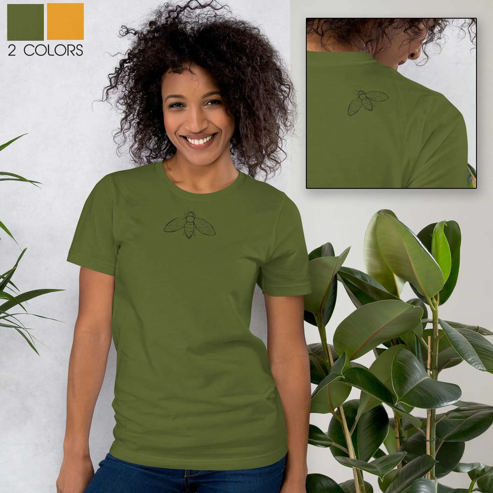 Just Bee Unisex Cotton T-Shirt sold by INKnBURN product image thumbnail 3