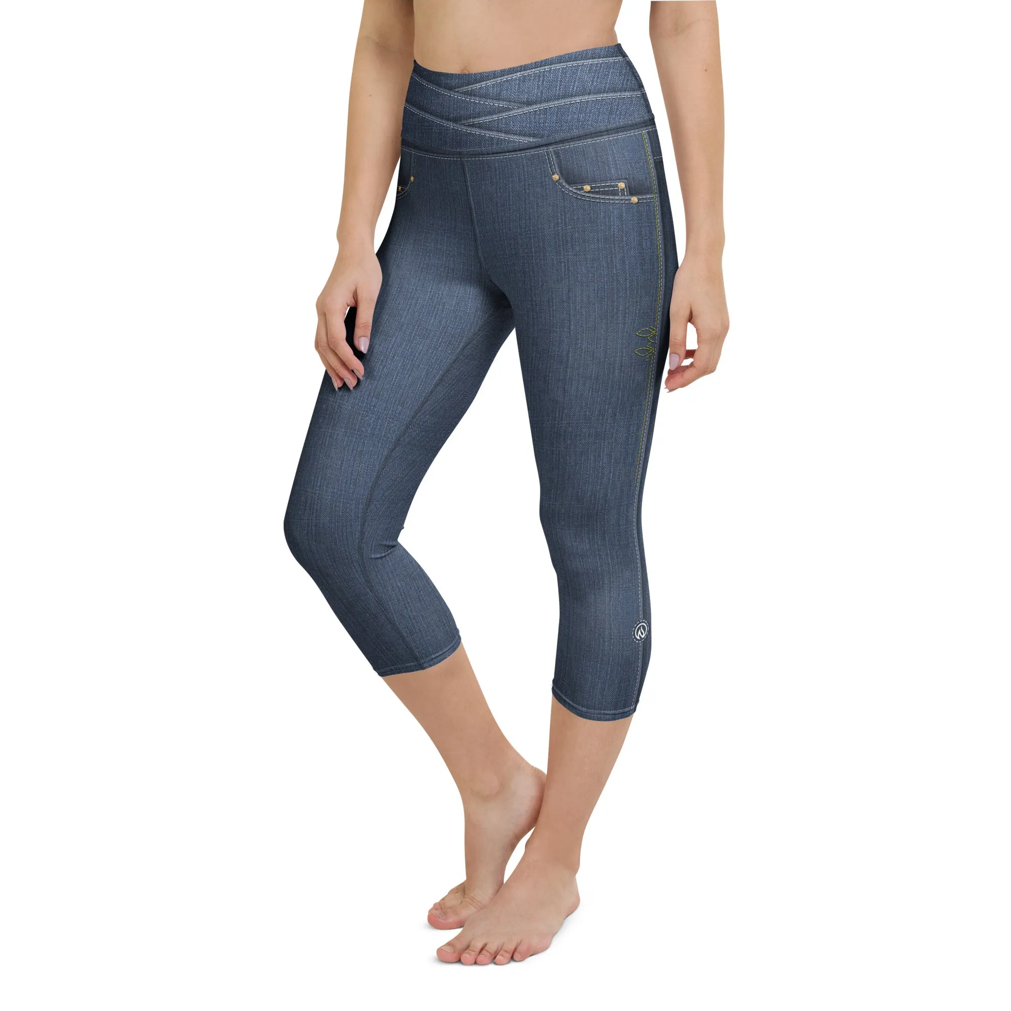 True Blue Denim Capris sold by INKnBURN product image thumbnail 3