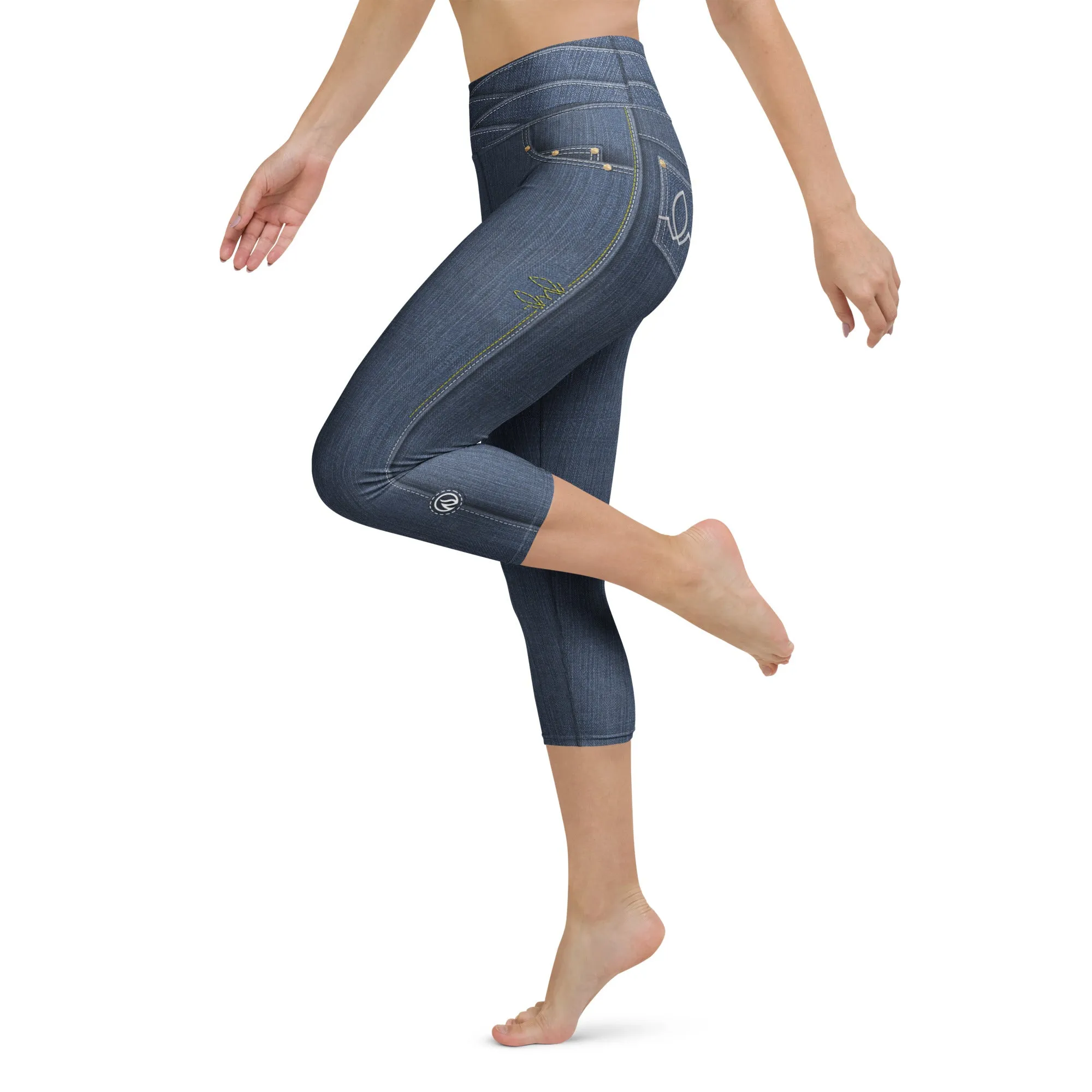 True Blue Denim Capris sold by INKnBURN product image thumbnail 2