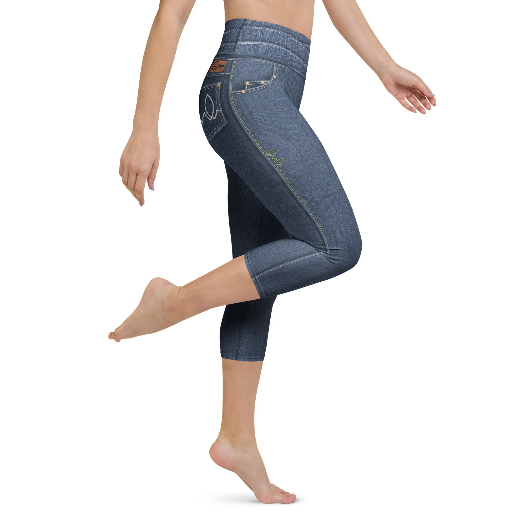 True Blue Denim Capris sold by INKnBURN product image thumbnail 5