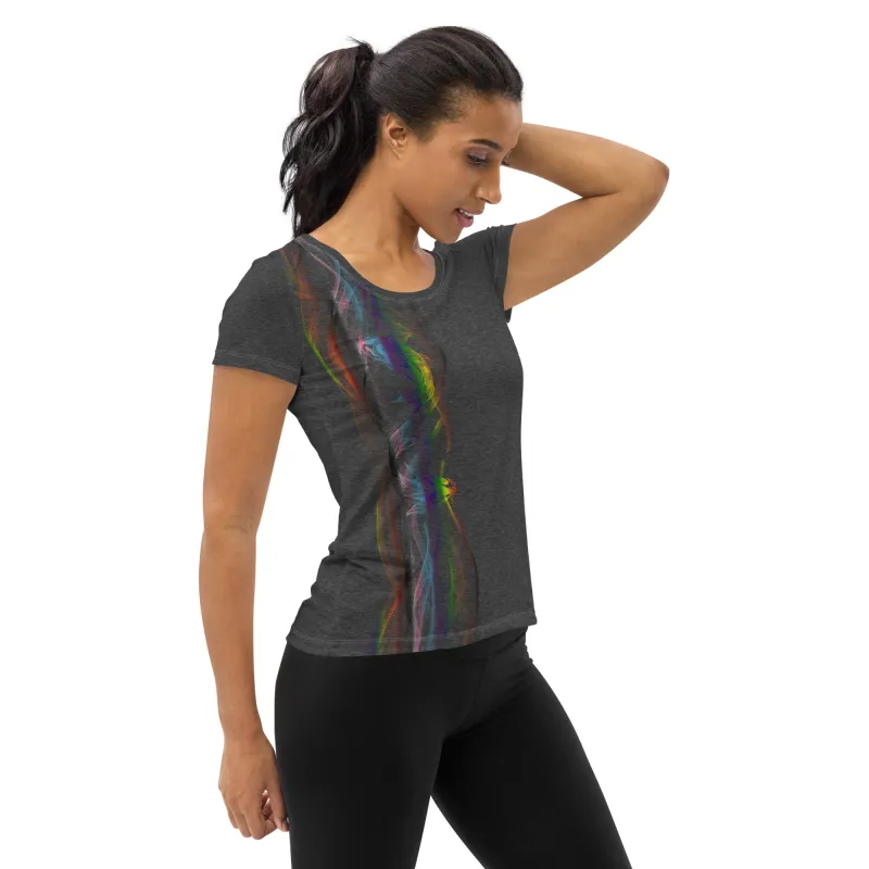 Rainbow Koi Scoop Neck Tech sold by INKnBURN