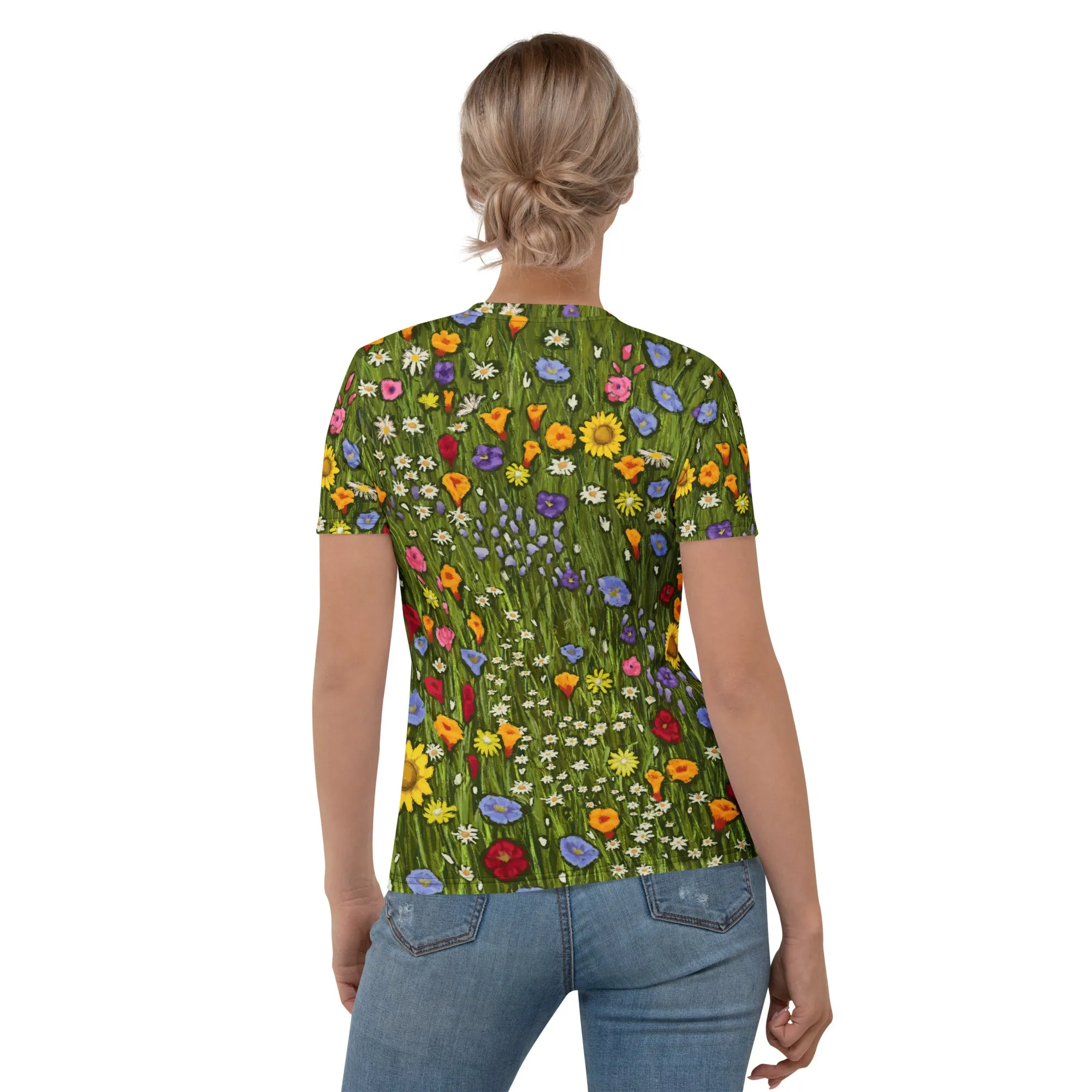 Flower Cat T-Shirt sold by INKnBURN product image thumbnail 2