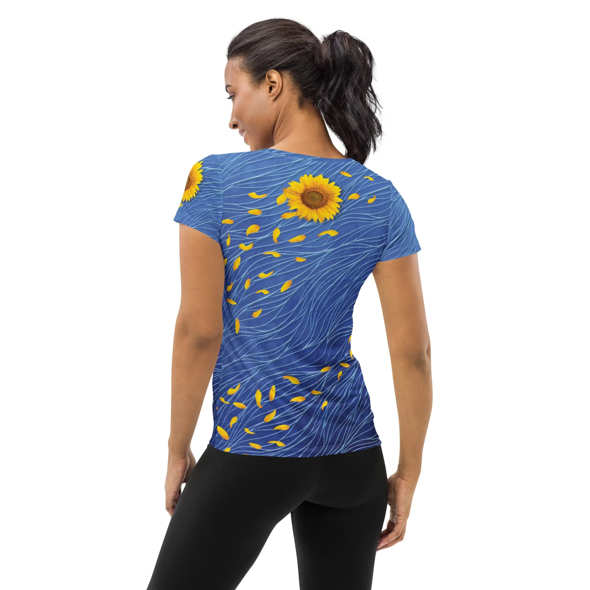 Sunflower Scoop Neck Tech sold by INKnBURN product image thumbnail 3