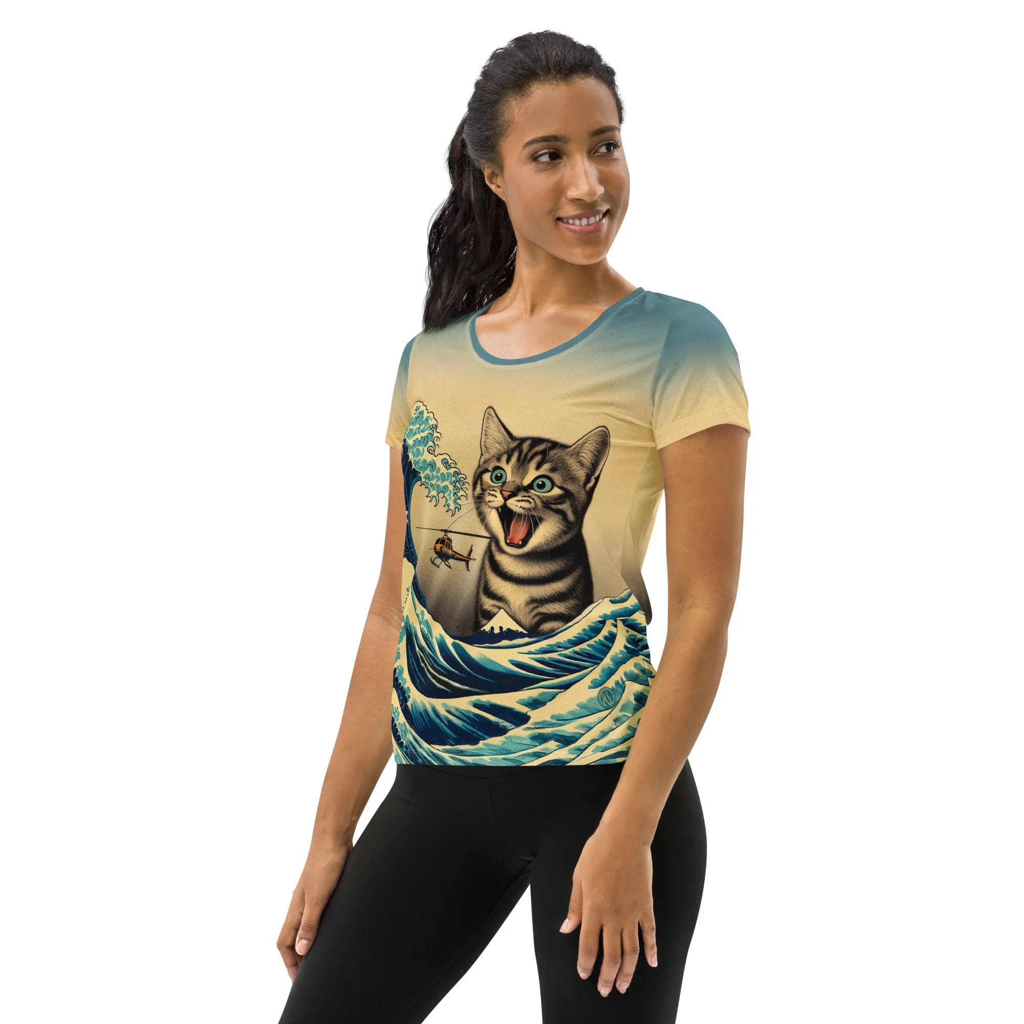 Catzilla Scoop Neck Tech sold by INKnBURN product image thumbnail 3