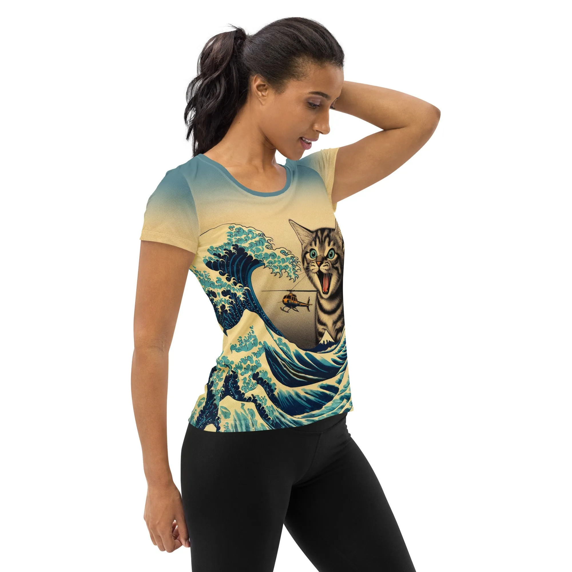 Catzilla Scoop Neck Tech sold by INKnBURN product image thumbnail 4